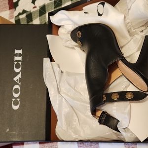 Coach Ankle Peep Toe Booties